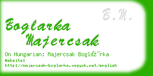 boglarka majercsak business card